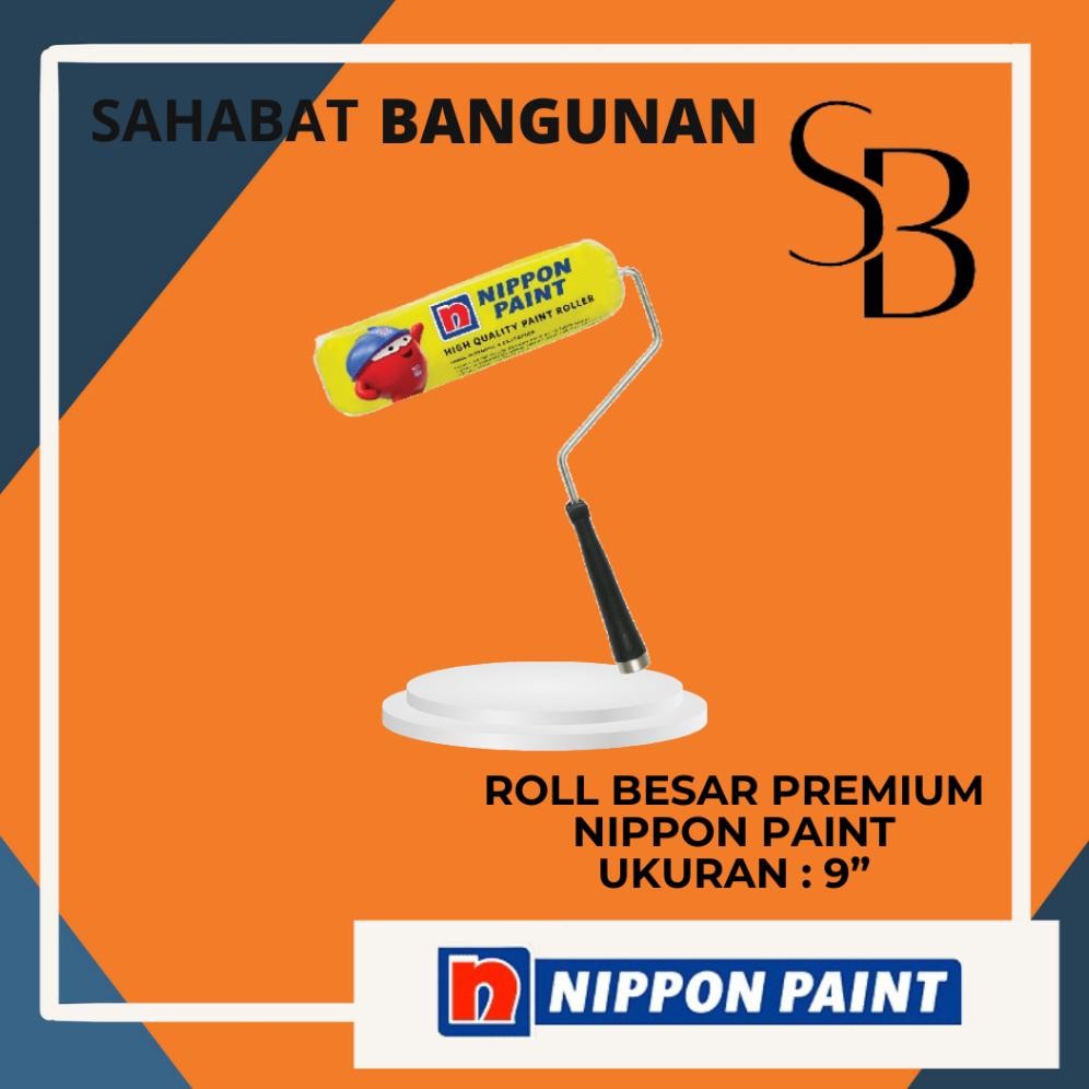 Rol Cat Nippon Paint 9" Roller premium roll cat nippon paint 9" roll besar premium nippon paint