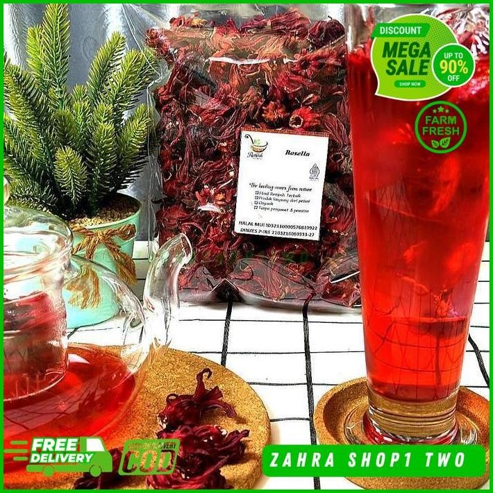 

BUNGA ROSELLA MERAH 100 GRAM - TEH ROSELLA MERAH KERING BEST PRODUK