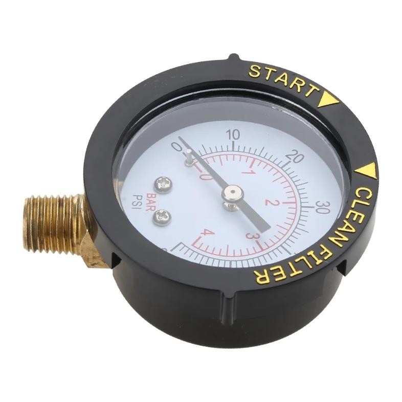 2" Start & Clean Filter Pressure Gauge Swimming Pool Filter Pressure Gauge Spa Aquarium Water Pressu