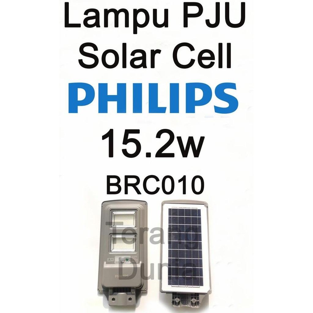 ready Philips PJU Solar Cell LED 15.2w BRC010 Lampu Philips PJU Matahari 15w