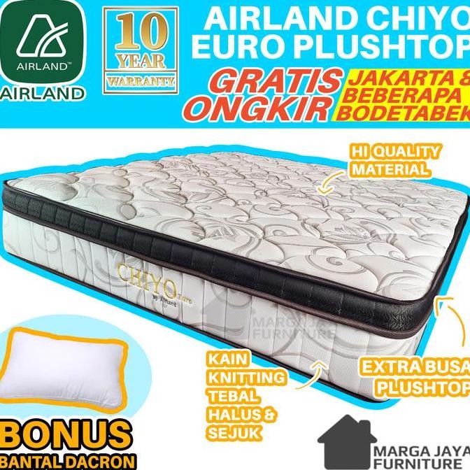 Kasur Springbed Airland CHIYO Plushtop 180 x 200 Spring Bed