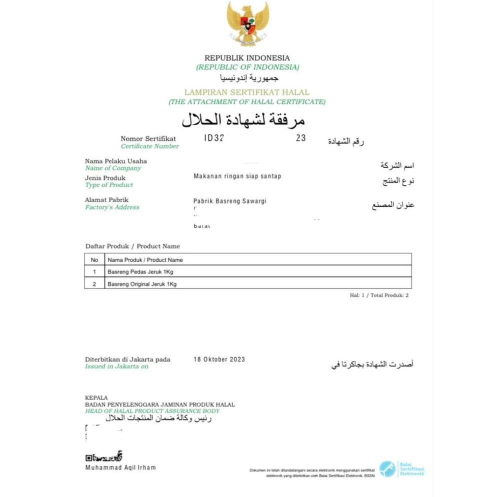 

Heatshrin Basreng Stik 1Kg Viral Pedas Daun Jeruk Bumbu Melimpah Dw-45