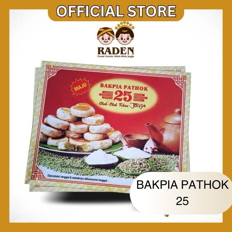 

Bakpia Pathok 25 Free Vakum ( Original Kacang Hijau Keju Coklat Aneka Rasa ) Isi 15