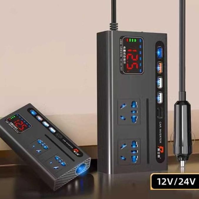 ready Power Inverter Dc to AC 220V 12v 24v Car Charger Mobil Converter