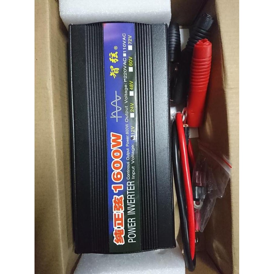 POWER INVERTER TAFFWARE PURE SINE WAVE 1000 Watt 1600W Mobil Inverter