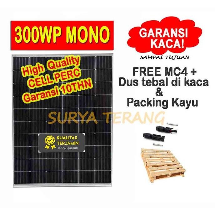 Solar Panel Surya 300wp Mono Solar Cell 300wp Mono Free Packing Kayu
