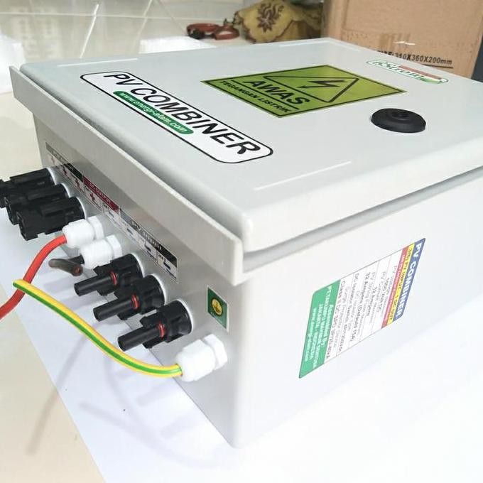 ready PV String Combiner Box [3 PV in/ 1 DC Out 1000Vdc] instalasi PLTS IP66