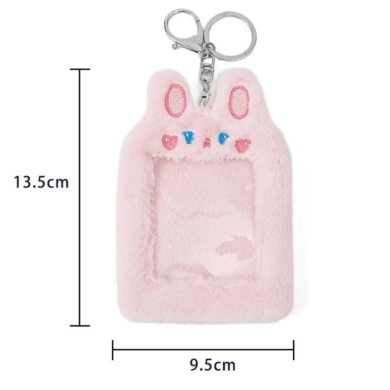 

JH8 ID CARD Holder Gantungan Kunci Motif Boneka Lucu Model Korea | Tempat Pelindung Kartu Nama Photocard Sekolah Kantor Kawaii Plush Bulu Lembut S1541