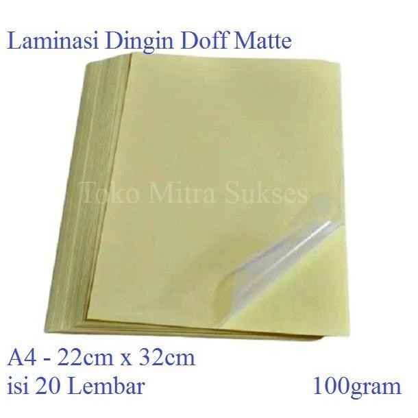 

JH8 Plastik Laminasi Dingin Doff Matte