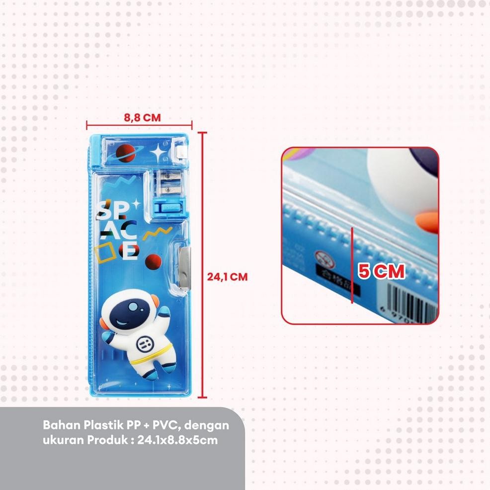 

JH8 Tempat Pensil Anak 3D Timbul Magnetic Multifungsi Alat Tulis Sekolah / Kotak Pensil Pencil Case Magnet Untuk Anak Tk A59