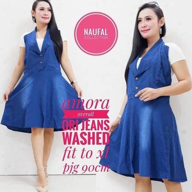 ''Terlaris" Rok Overal Pendek Amora  . Jumpsuit Pendek Jeans . Rok Overall Pendek Murah Murah