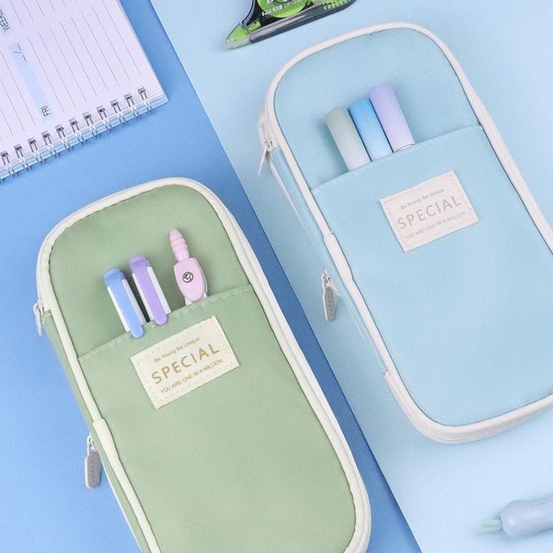 

JH8 [Ready Stock] Angoo Kawaii Pencil Cases Large Capacity Pen Bag Pouch Holder Box for Girls Office Student Stationery Organizer School Supplies