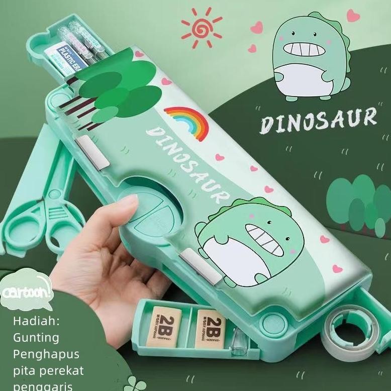 

JH8 Tempat pensil multifungsi kartun, tempat pensil multifungsi anak berkapasitas besar/Tempat pensil yang menyenangkan