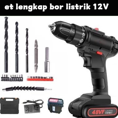 Ed-7 Hilda Mesin Bor Baterai Tangan Cordless12V Bor Baterai  Bor Dampak  Mesin Bor Cordless  Bor Lis