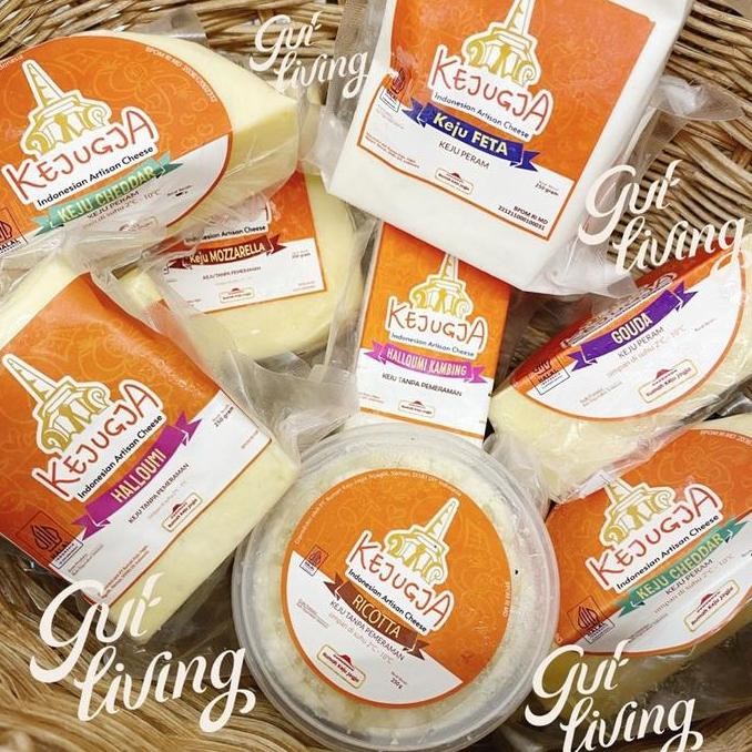 

BARANG TERLARIS Keju Cheddar Gouda Feta Ricotta Mozzarella Brie Halloumi Kambing Sapi Kejugja Artisan Cheese Natural Alami Bisa MPASI