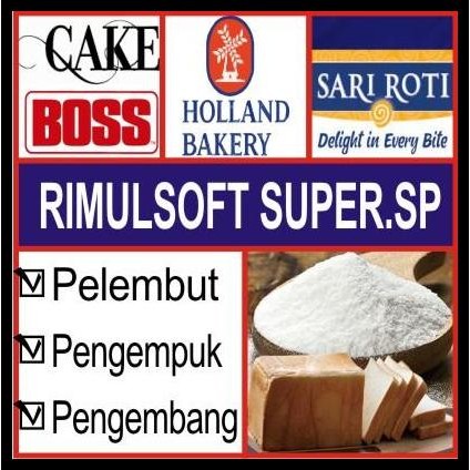 

Terlaris Rimulsoft Super Emulsifier Pengempuk Pelembut Pengembang Bakery dll Best Seller