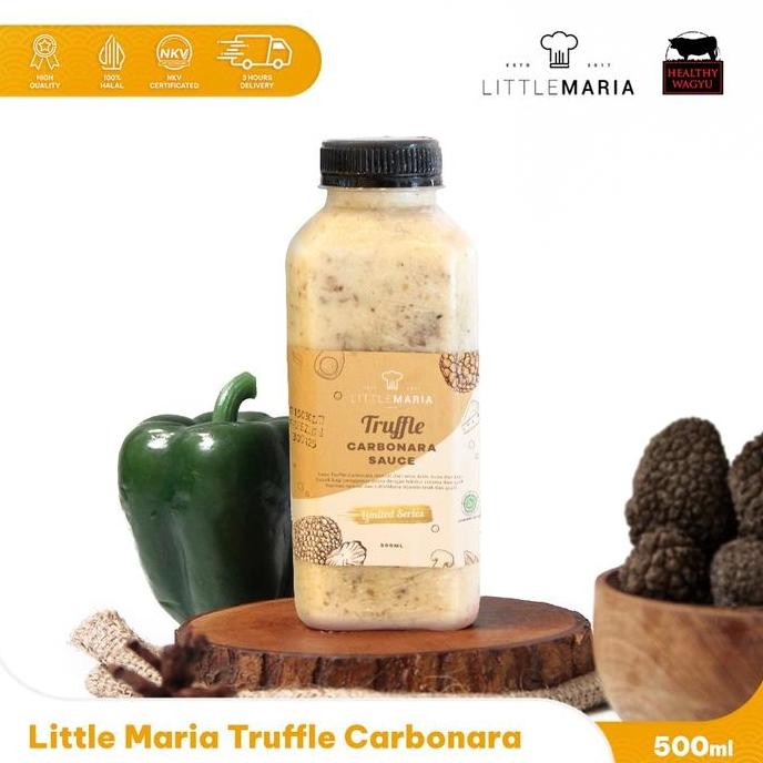 

Little Maria Black Truffle Carbonara Sauce Halal 500Ml