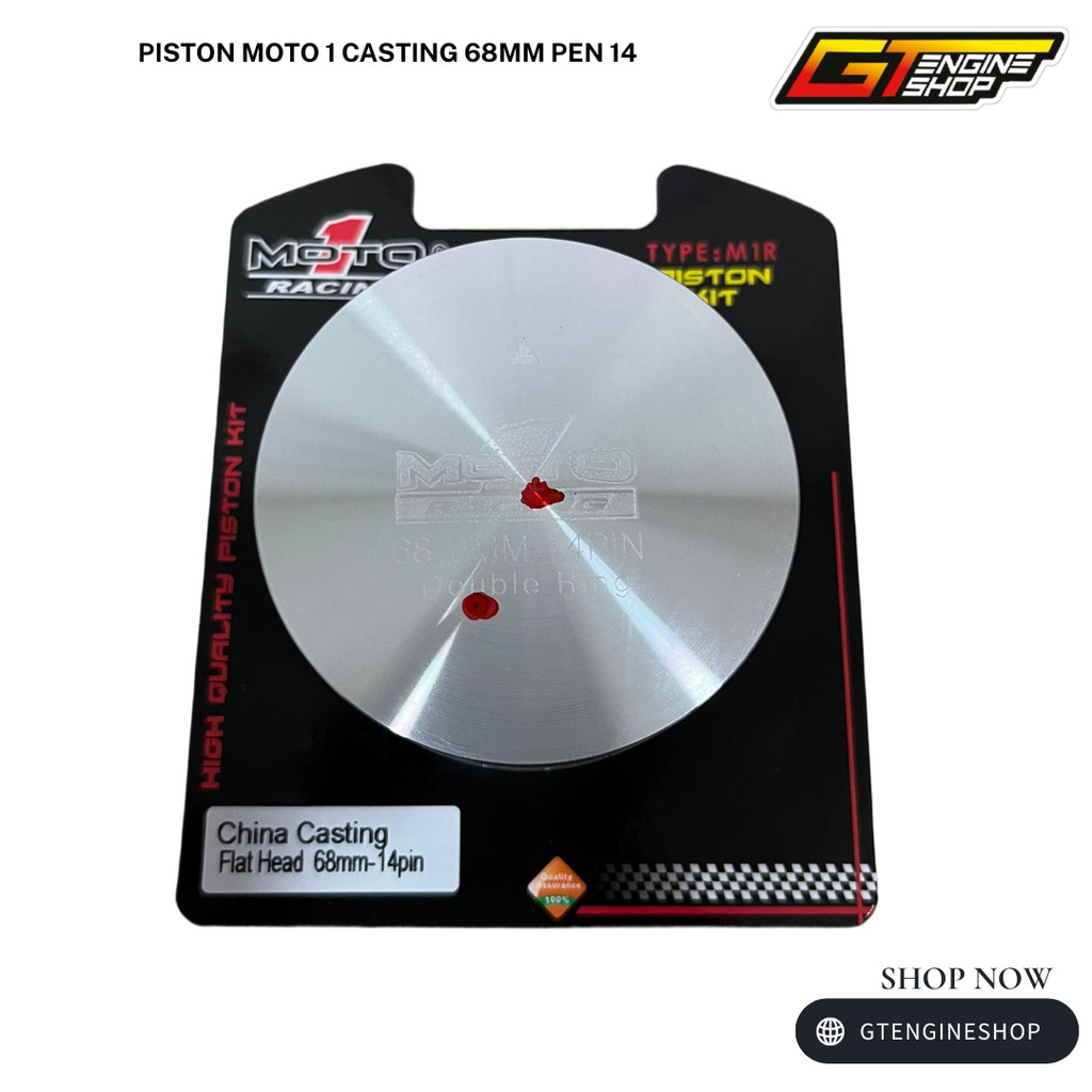 PISTON 68 PEN 14 PIN 14 MOTO1 RACING SEHER 68 PEN 14 PIN 14 MOTO1 RACING BAHAN CASTING