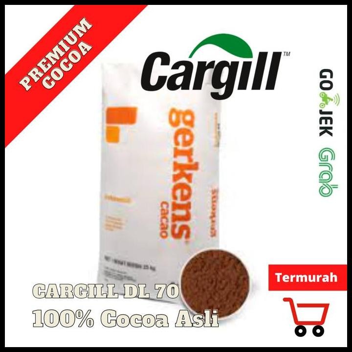 

Terlaris Cocoa Powder 1 kg Cargill Gerkens Pure 100% / Coklat Bubuk Murni 1kg Best Seller