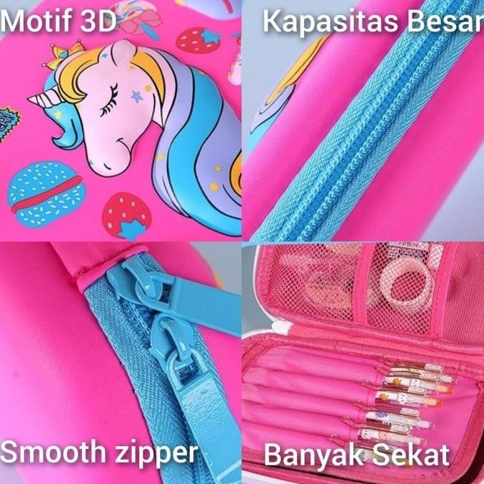 

Tempat Kotak Tepak Pensil Karakter Anak Laki Laki Perempuan 3D PC0007 alat tulis Stationery AS