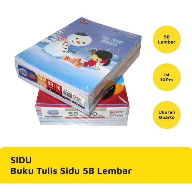 

JH8 (10 BUKU) SIDU BUKU TULIS ISI 58 LEMBAR / BUKU ANAK SEKOLAH