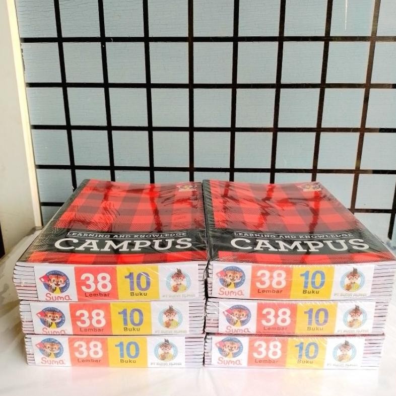 

JH8 Buku Tulis Campus Boxy Suma 38 Lembar ( Pak 10 buku ) [ Original ]
