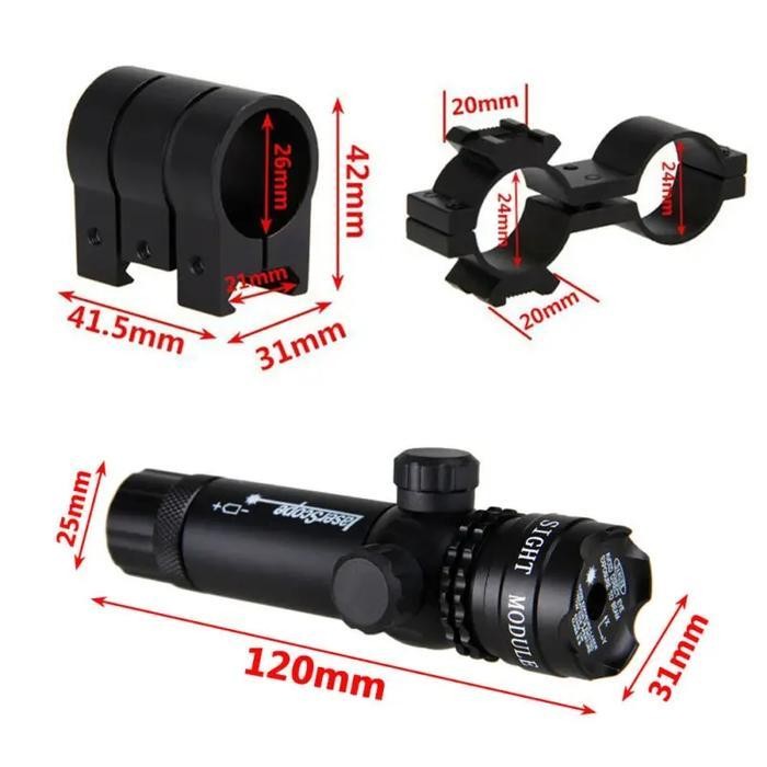Green Dot Laser Scope Mount Riffle-Laser Sight Titik Target Hunting Original Dan Terpercaya