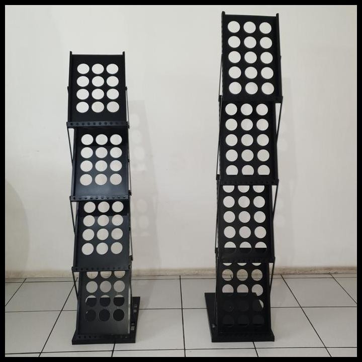 

Terlaris Rak Brosur Besi Lipat 4 Susun ( Hitam ) Good Quality