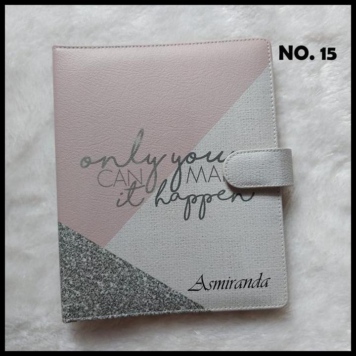 

Terlaris Binder Costum Tambah Nama A5/Ring 20, B5/Ring 26 Good Quality