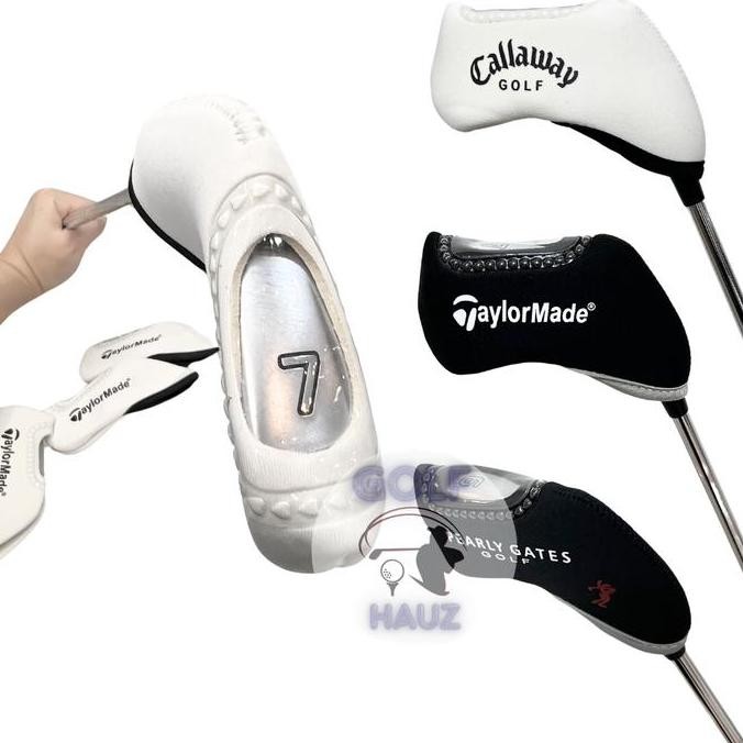 Terlaris Sarung Head Cover Golf Clubs Iron Stick Stik Set 10 Pcs Tm Ping Pearly Gates Logo Xxio Titl