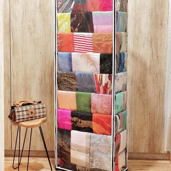 Rak Hijab Lemari Gantung Jilbab Rak Jilbab With Dust Cover