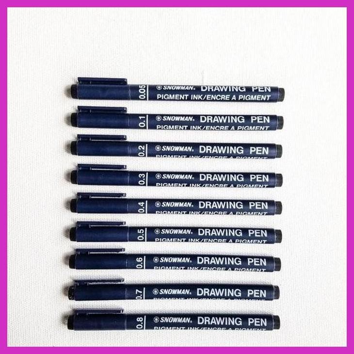 

( SEKOLAH / LUKIS ) COD SNOWMAN DRAWING PEN 0.1 / 0.2 / 0.3 / 0.4 / 0.5 / 0.6 / 0.7 / 0.8 (SENI / MENGGAMBAR / ART / KERAJINAN ) GOOD QUALITY