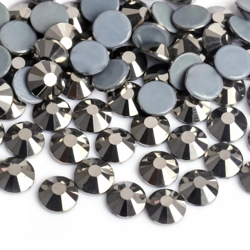 

Ss6-Ss30 Jet Black Hematite 40 Colors Iron On Rhinestones/Hot Fix Crystal Rhinestones Strass Sewing & Fabric Garment Stones