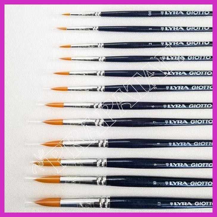 

( SEKOLAH / LUKIS ) COD KUAS LUKIS LYRA GIOTTO ROUND / LYRA GIOTTO TAKLON ROUND BRUSH PER PC (SENI / MENGGAMBAR / ART / KERAJINAN ) PRIVASI AMAN
