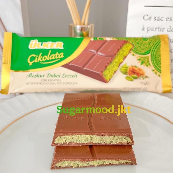 

Coklat Dubai Viral Original Turki Ulker isi Pistachio Kunafa Kunefe Cokelat
