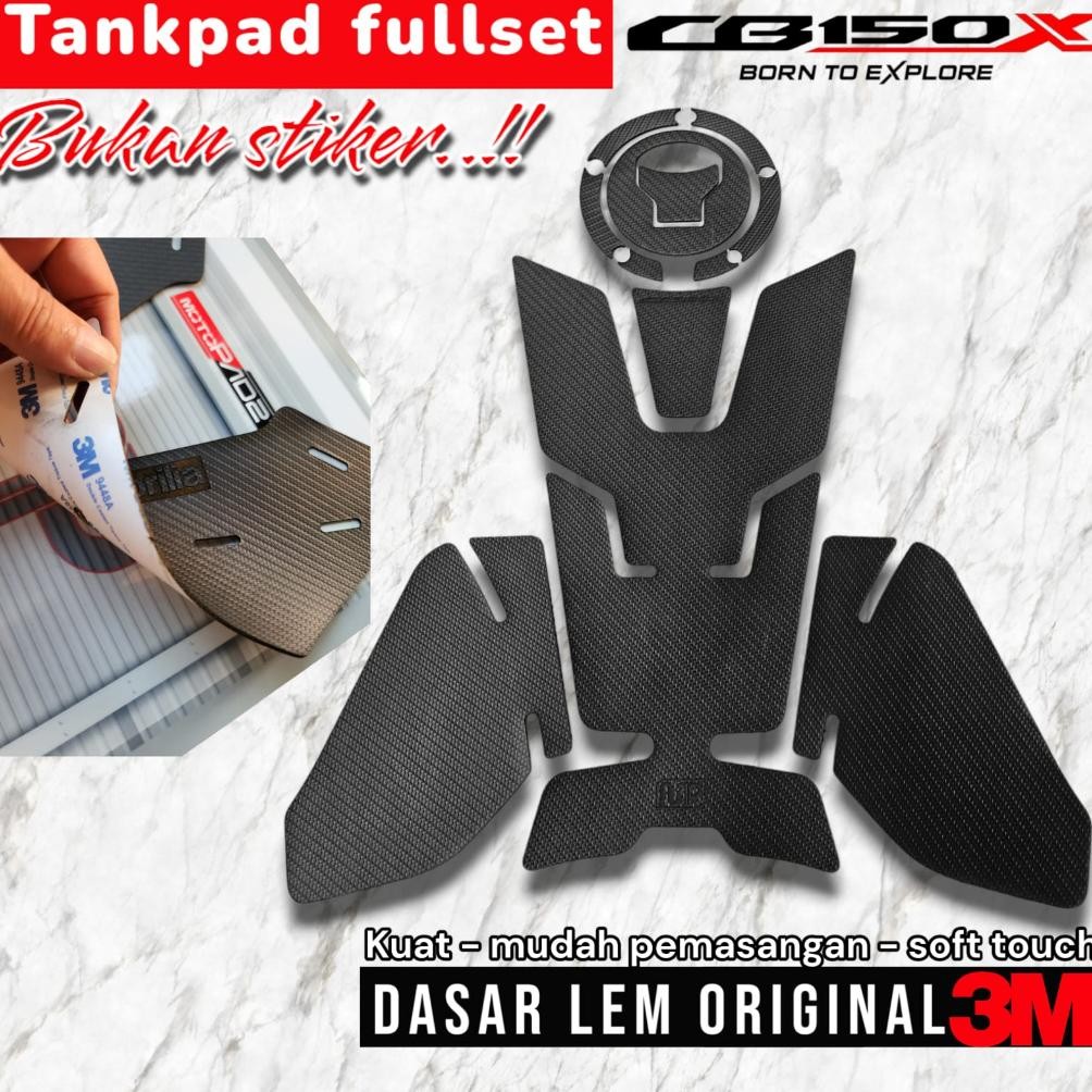 Tankpad CB150X Carbon Pattern Stiker CB150X READY STOCK