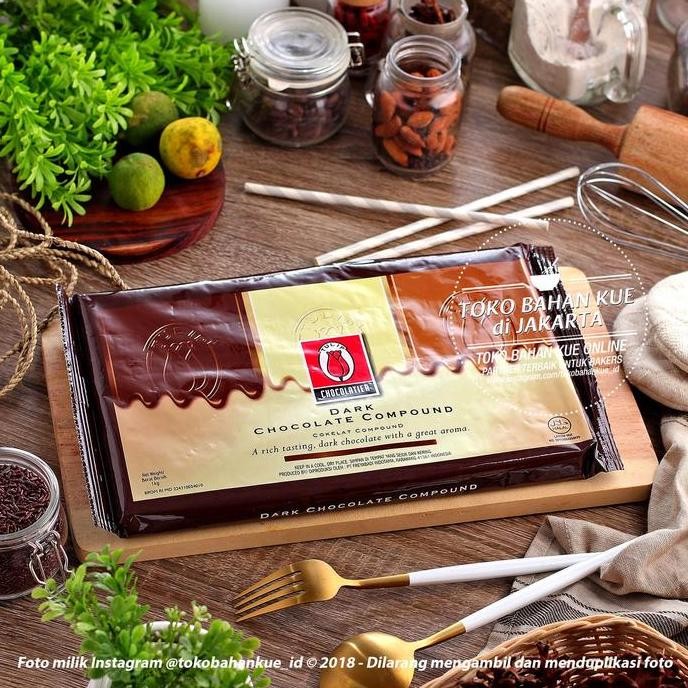 

Tulip Dark Compound 1Kg Chocolate Batang Cokelat Baking Murah Enak