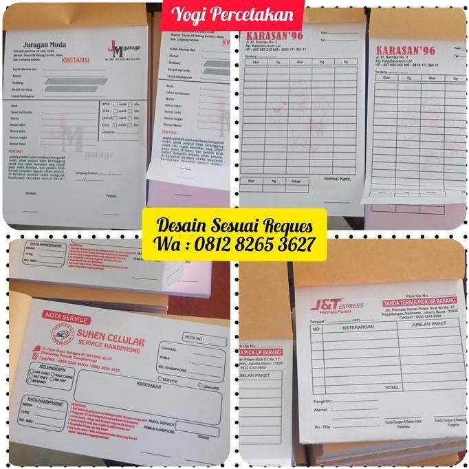 

Nota Bon Kwitansi Invoice Setengah Rim 2 Warna Murah Meriah