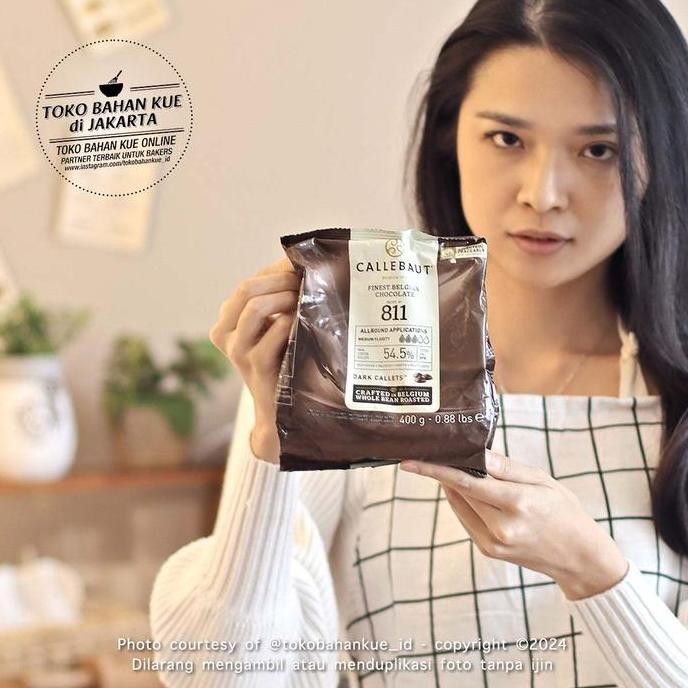 

Callebaut 811Nv 54,5% 400Gr Asli Dark Couverture Chocolate Coklat 811
