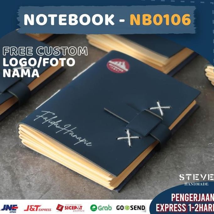

Notebook Kulit Buku Tulis Catatan Free Custom Nama & Logo Nb0106 Steve
