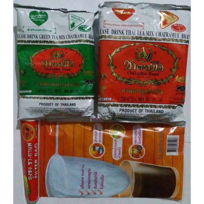 

Paket Thai Tea 400 Gr Green Tea 200 Gr Saringan
