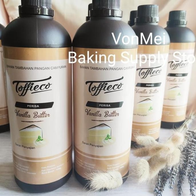

Toffieco Vanilla Butter Paste Perisa Pasta Vanila Buter 1000 1Kg Liter