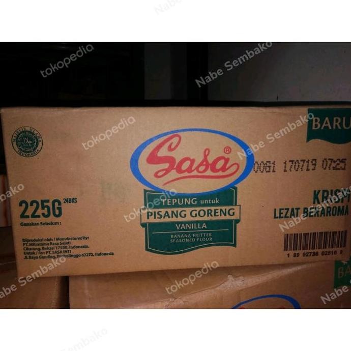 

Tepung Pisang Goreng Sasa 225Gr Per Dus (24Bks) Gojek Only