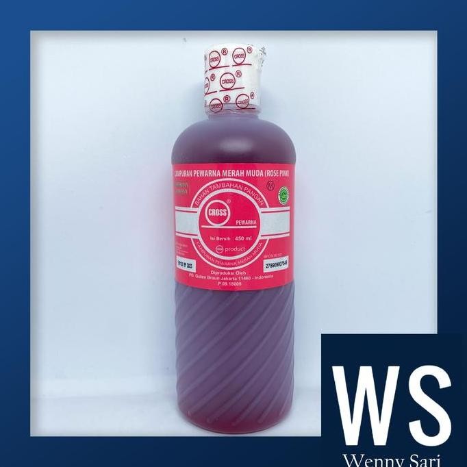 

Pewarna Rose Pink/Merah Muda Cross Food Coloring Oil Based 450 Ml