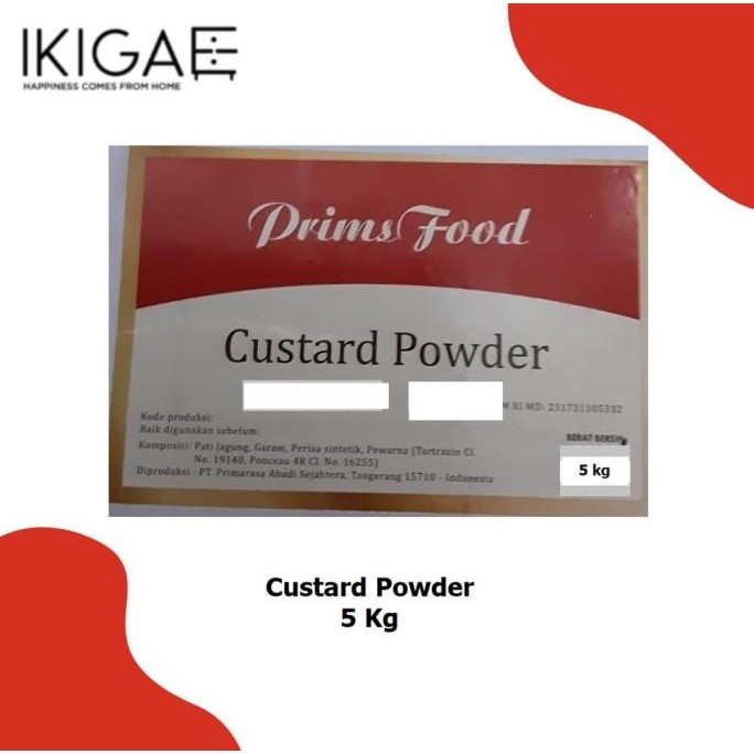 

Primsfood Tepung Custard Powder 5 Kg