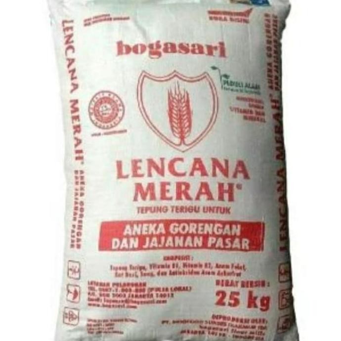

1 Karung Tepung Terigu Lencana Merah Lm Bogasari 25Kg