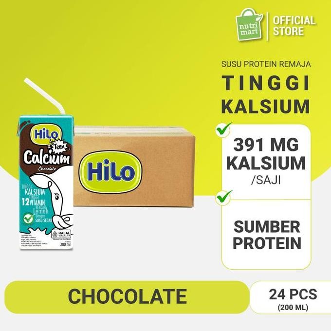 

Hilo Teen Chocolate 200Ml (24 Pack) -Susu Tinggi Kalsium