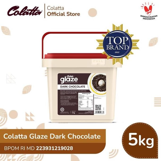 

Colatta Glaze Dark - Bahan Pelapis Rasa Coklat 5Kg