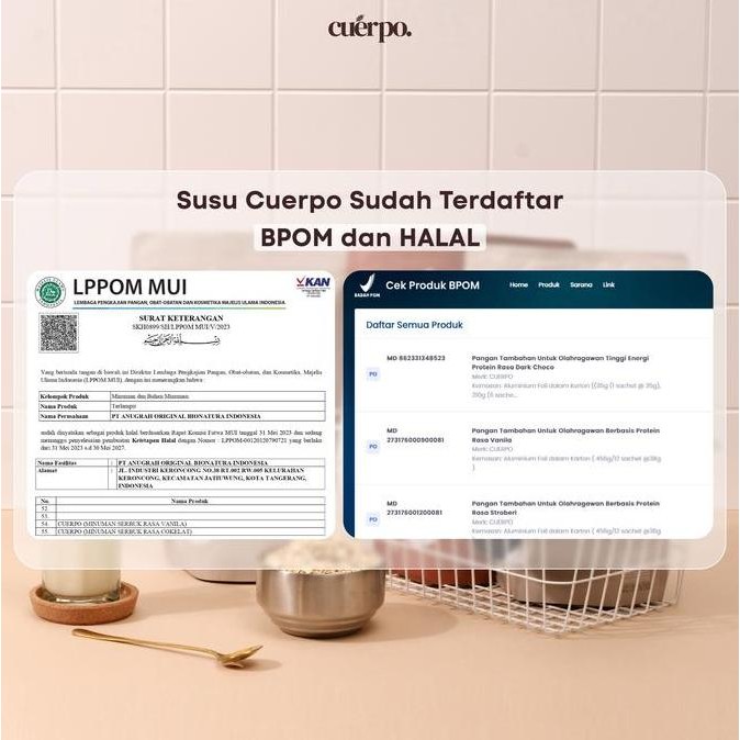 

Cuerpo Susu Tinggi Kalori & Protein 960 Gram Bundling 2 Pouch