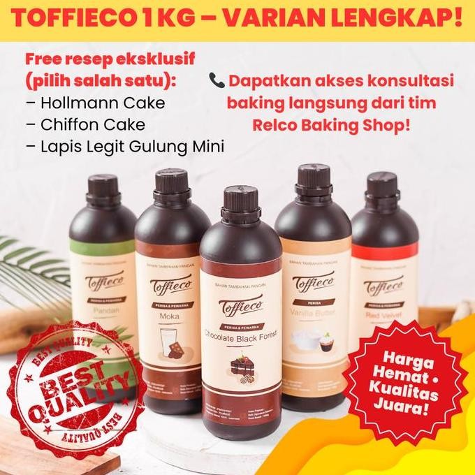 

Toffieco Pasta Cokelat/Chocolate Black Forest 1 Kg - Varian Lengkap! Bonus Resep & Konsultasi!
